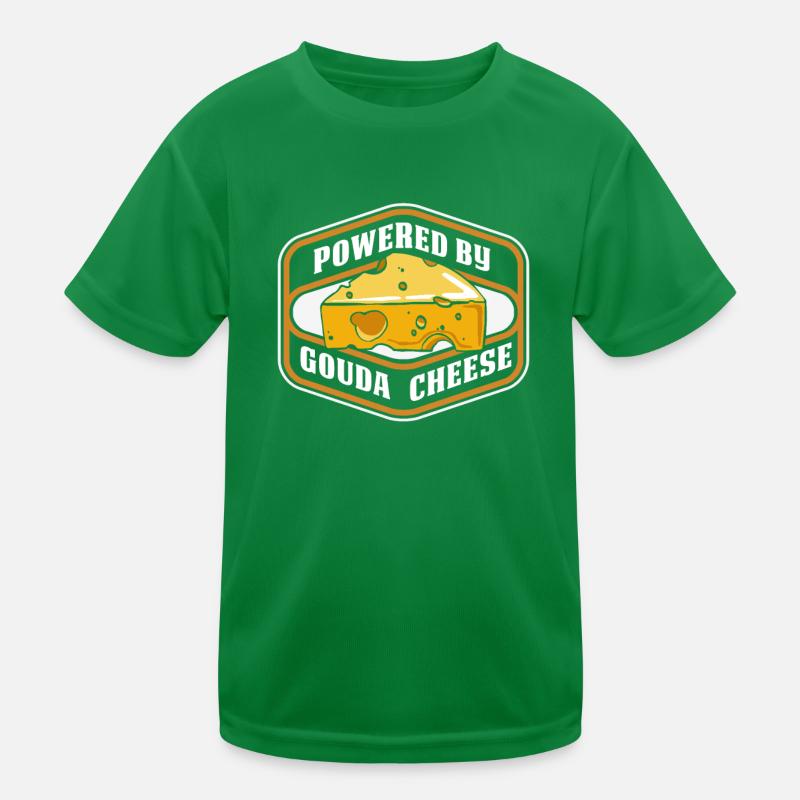 Unterstützt von Gouda Cheese Maker Queso Lover Gouda Kinder Funktions-T-Shirt