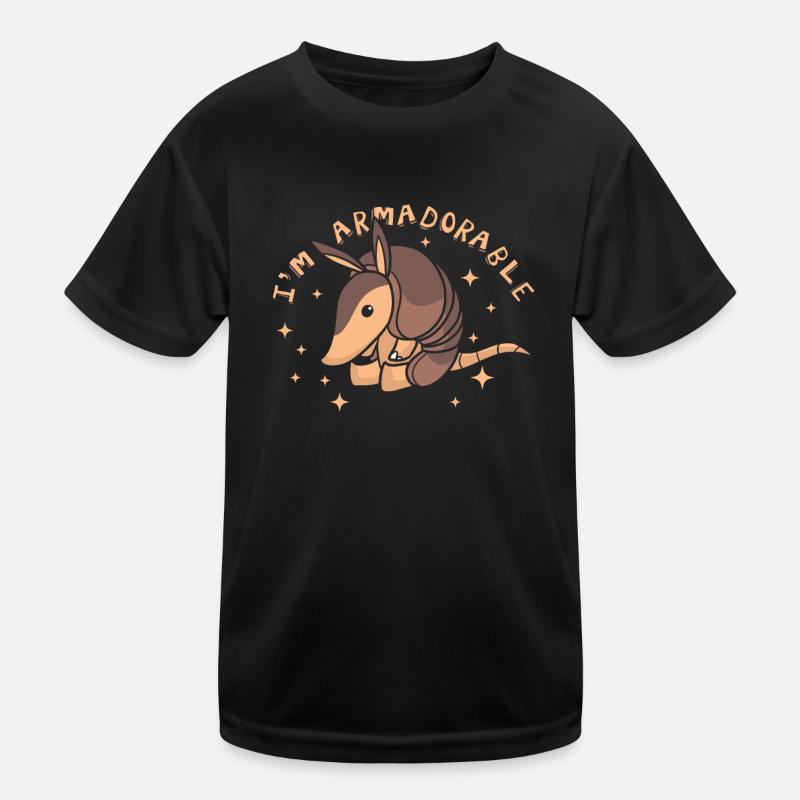 Je suis une amoureuse de la fée rose Cingulata Armodorable T-shirt sport Enfant