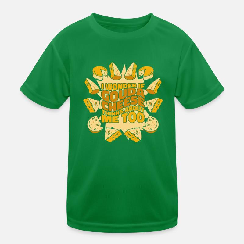 Je me demande si Gouda pense à moi aussi Queso Maker T-shirt sport Enfant