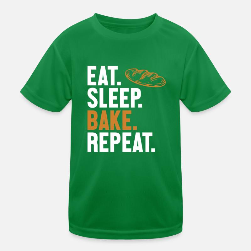 Manger Dormir Cuire Répéter la machine à pain Pâte à pain T-shirt sport Enfant