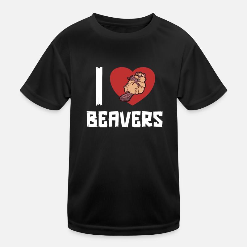 J’adore les castors Castor Eurasien Castor Canadensis Castor T-shirt sport Enfant