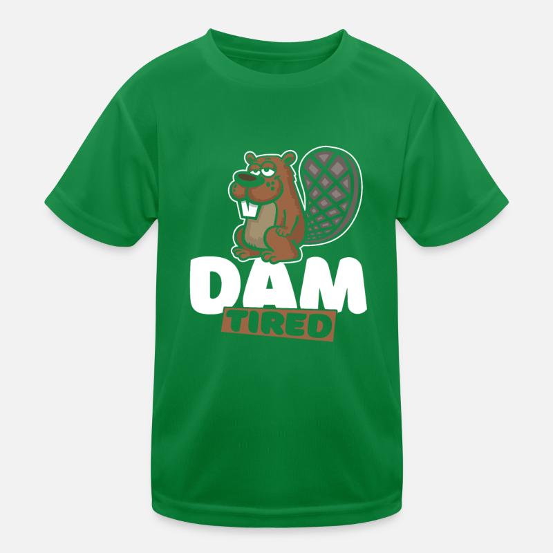 Mutter müde Nordamerikanische Eurasische Rizinusblume Kinder Funktions-T-Shirt