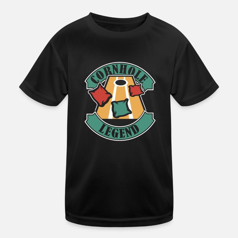 Cornhole Legend Spielbretter Sitzsack Professional Kinder Funktions-T-Shirt