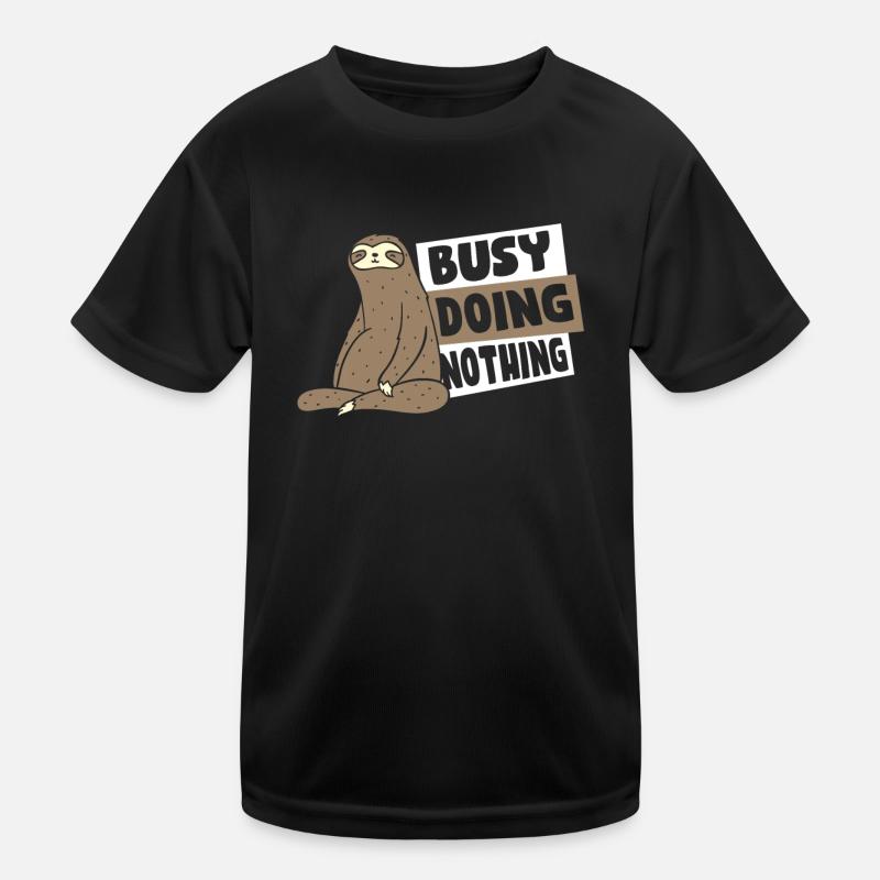 Busy Doing Nothing Brown-Throated Pilosa Folivora Kids Functional T-Shirt