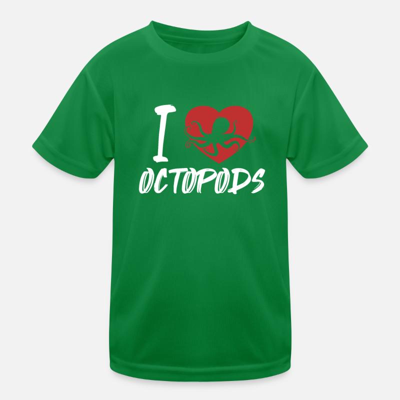 J’adore les octopodes Céphalopodes Octopodes Octopoda T-shirt sport Enfant