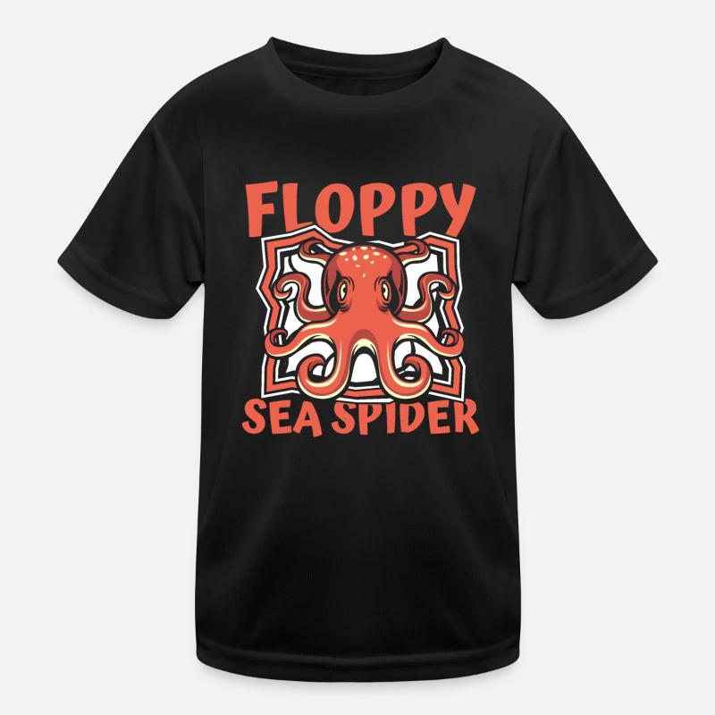 Araignée de mer molle Octopoda Cephalopoda Octopodes T-shirt sport Enfant