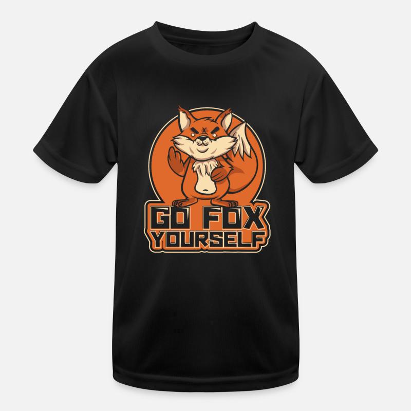 Go Fox Yourself Canidae Caninae Renard roux Fox Lover T-shirt sport Enfant