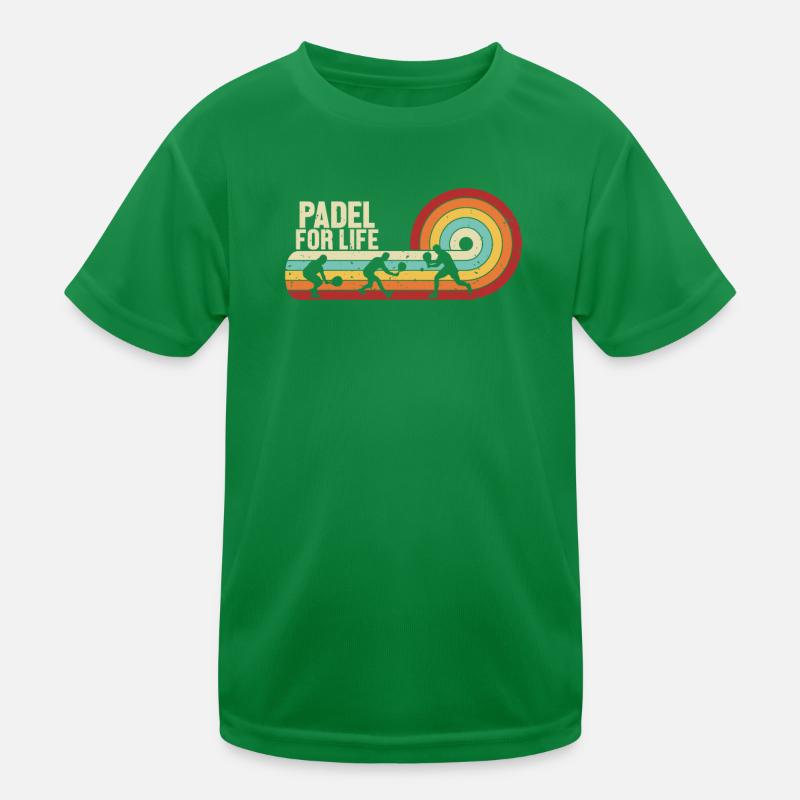 Padel for Life Paddleball Padel Tennis Platform Kids Functional T-Shirt