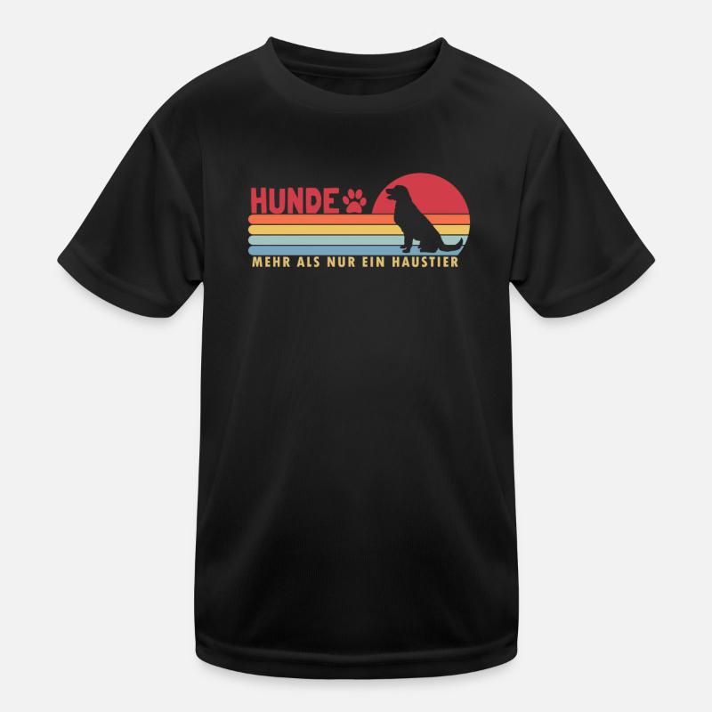 Hunde mehr als ein Haustier Rüde Vierbeiner Kinder Funktions-T-Shirt
