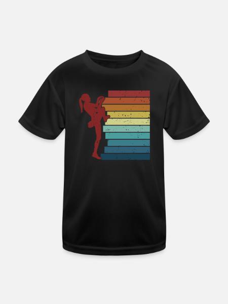 Bouldern Sportklettern Speedklettern Kraxler - Kinder Funktions-T-Shirt - Schwarz - Vorne