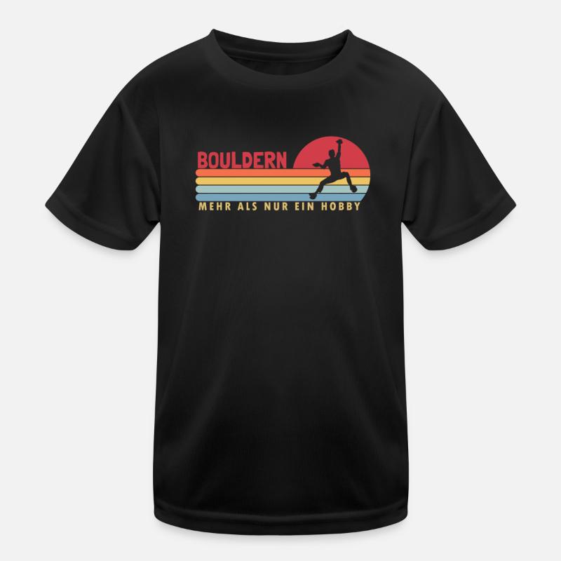 Bouldern mehr als ein Hobby Klettern Kinder Funktions-T-Shirt