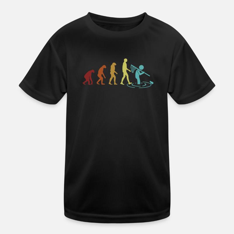 Frog Catching Evolution Kröte Kaulquappe Frosch Kinder Funktions-T-Shirt