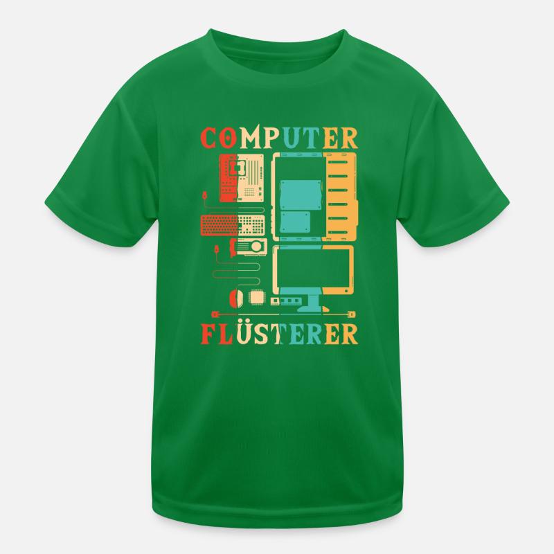 Computer Flüsterer Informatiker Admin Kinder Funktions-T-Shirt