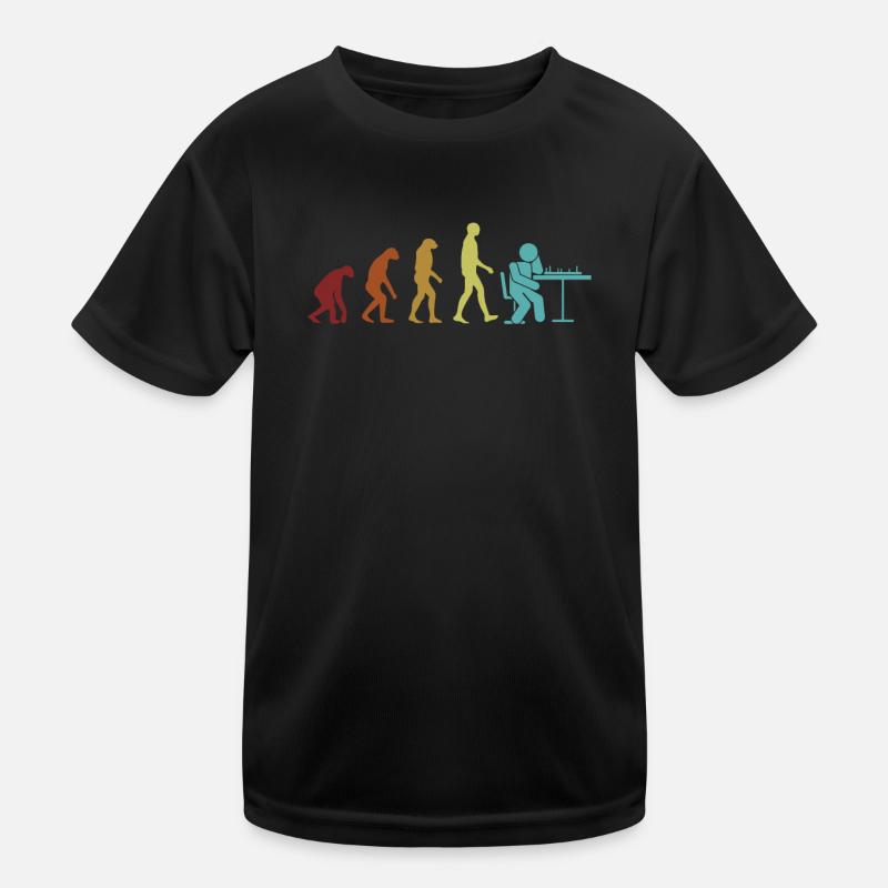 Chess Evolution Großmeister-Dame-Spieler Kinder Funktions-T-Shirt