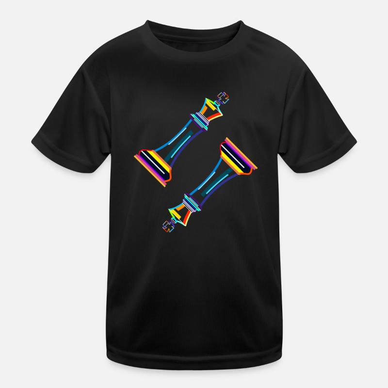 Grand maître Queen Player Échecs professionnels T-shirt sport Enfant