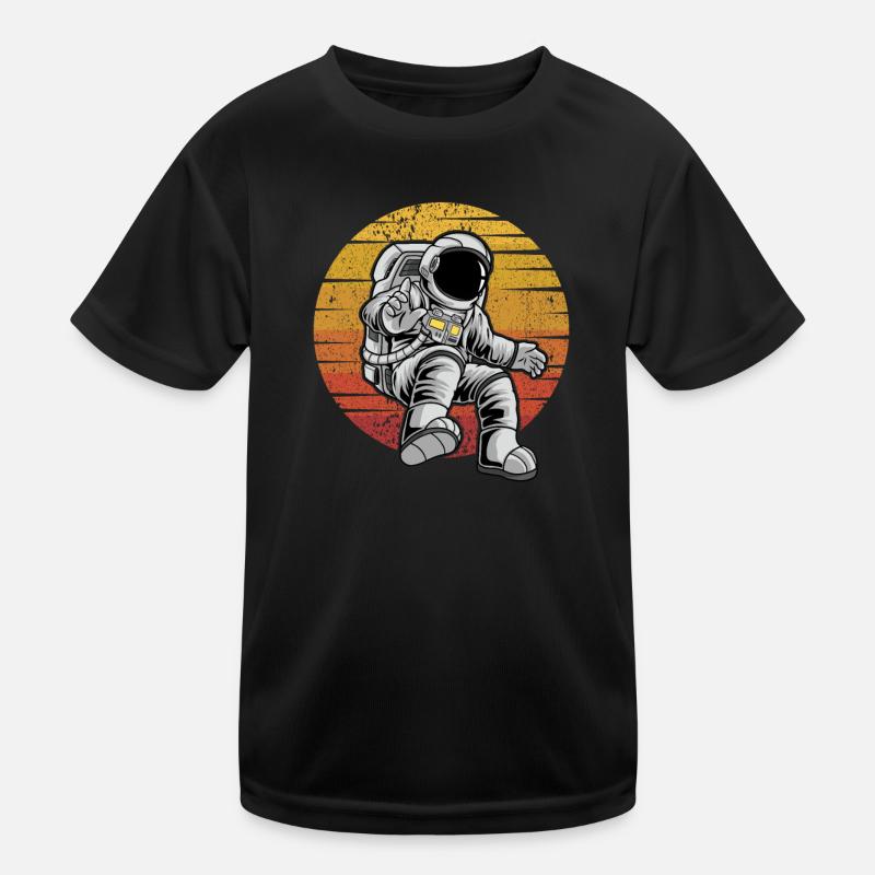 Cosmonaute Rétro Vaisseau Spatial Taikonaut Spaceman T-shirt sport Enfant