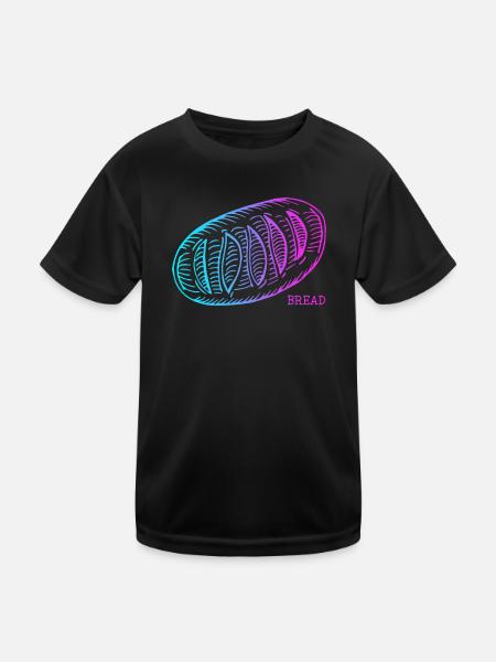 Bread Maker Bread Dough Bread Queen Lover Bread - Kids Functional T-Shirt - black - Front