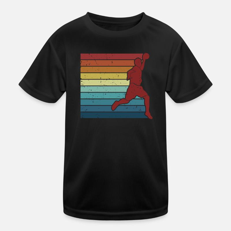 Retro Team Game Prisonball Player Dodgeball Kids Functional T-Shirt