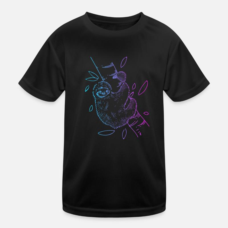 Brown-Throated Pilosa Folivora Lover Sloth Kids Functional T-Shirt
