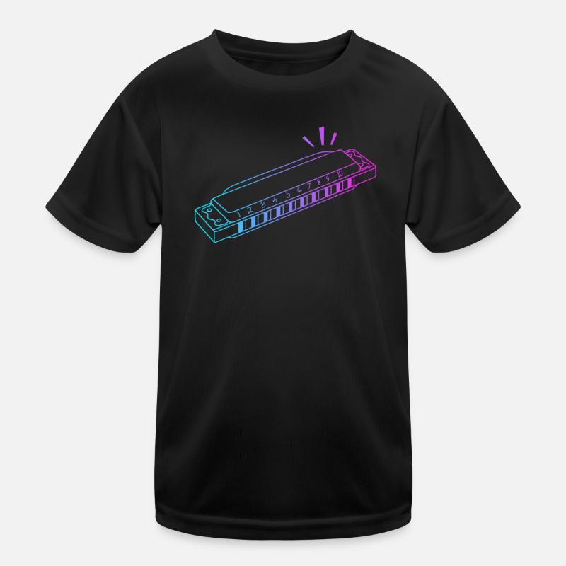 Maulharfe Harmonist Harmonicist Profi Kinder Funktions-T-Shirt