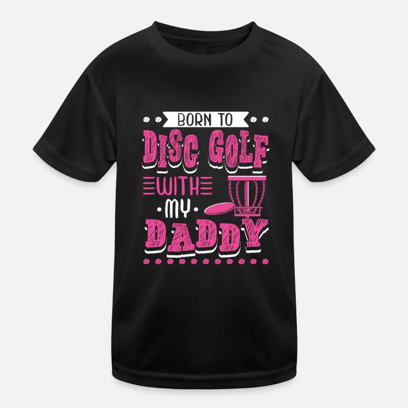 Born To Disc Golf mit meinem Papa Disc Golf Kinder Funktions-T-Shirt