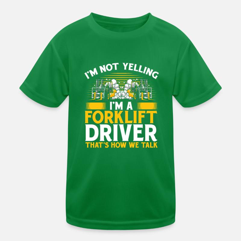 Staplerfahrer Geschenkidee Kinder Funktions-T-Shirt