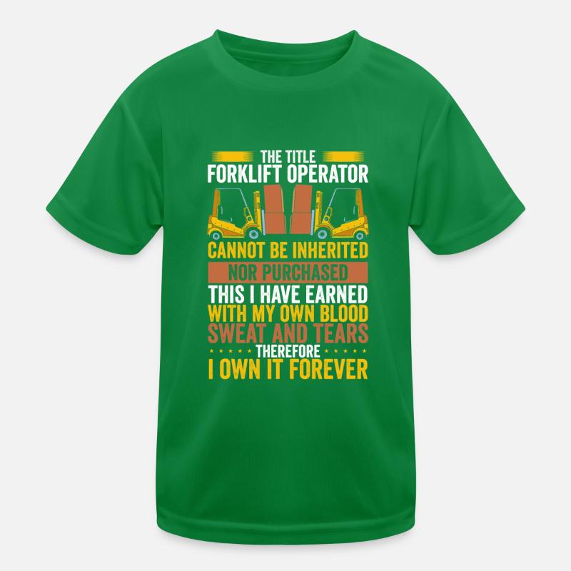 Gabelstapler Geschenkidee Kinder Funktions-T-Shirt