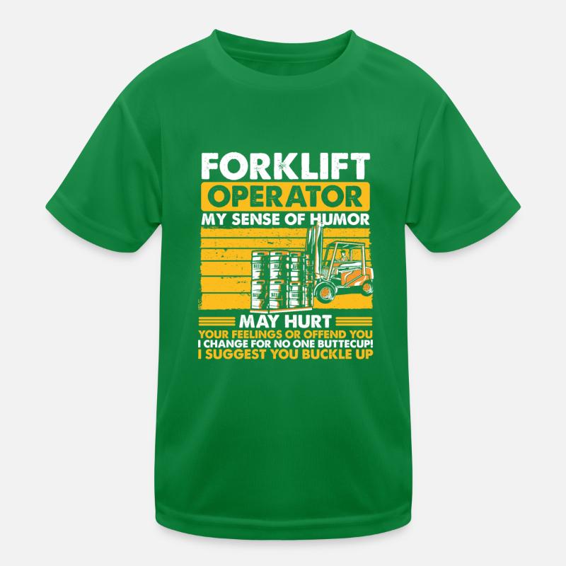 Gabelstapler Staplerfahrer Geschenk Kinder Funktions-T-Shirt