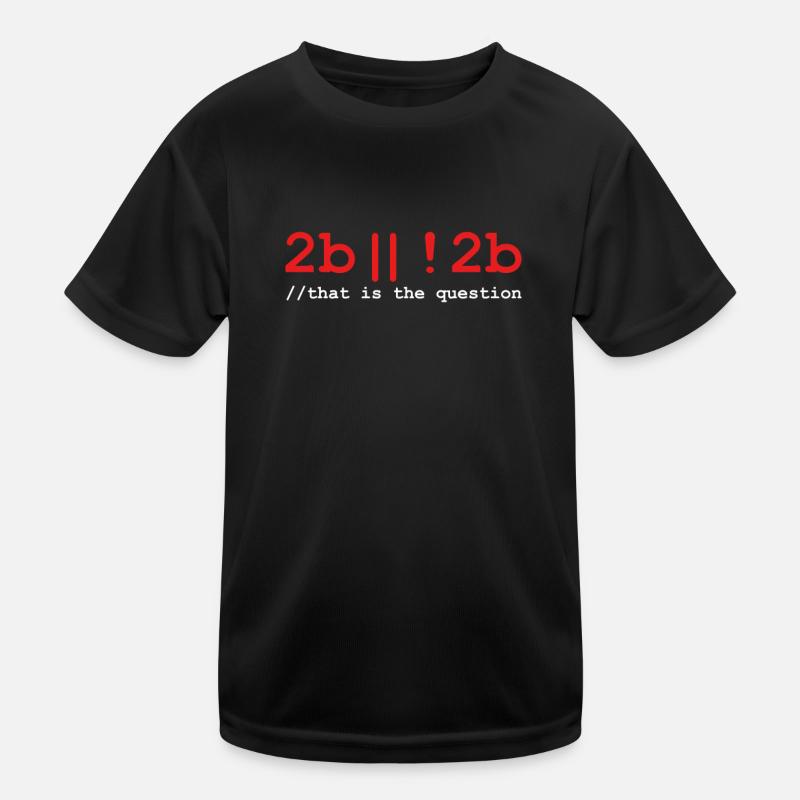 Programmierer Informatiker Computer Code - Kinder Funktions-T-Shirt - Schwarz