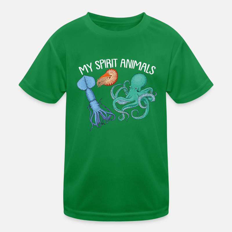 Céphalopode, pieuvre, pieuvre T-shirt sport Enfant