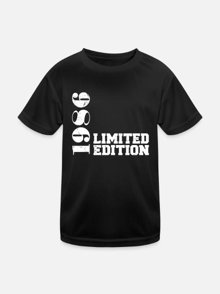 Édition limitée 1986, cadeau d’anniversaire 1986 - T-shirt sport Enfant - noir - Devant