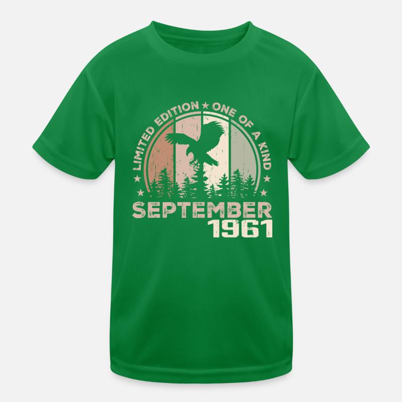 Incomparable depuis septembre 1961 63 Anniversaire T-shirt sport Enfant