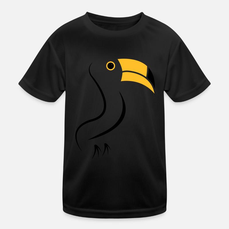 toucan silhouette Kids Functional T-Shirt