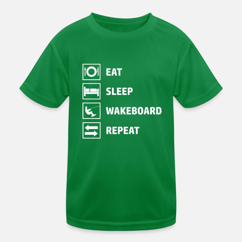 Wakeboard Spruch Wakeboarder Wakeboarding Kinder Funktions-T-Shirt