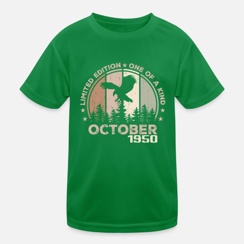 Incomparable since October 1950 74 Anniversary Kids Functional T-Shirt