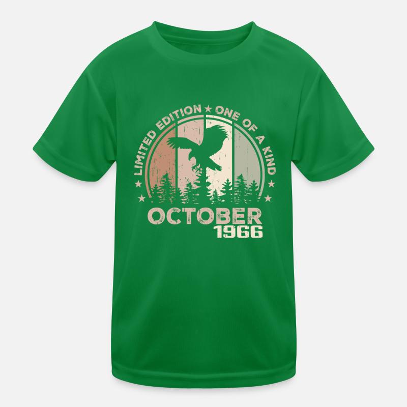Unvergleichlich seit Oktober 1966 58 Jubiläum Kinder Funktions-T-Shirt