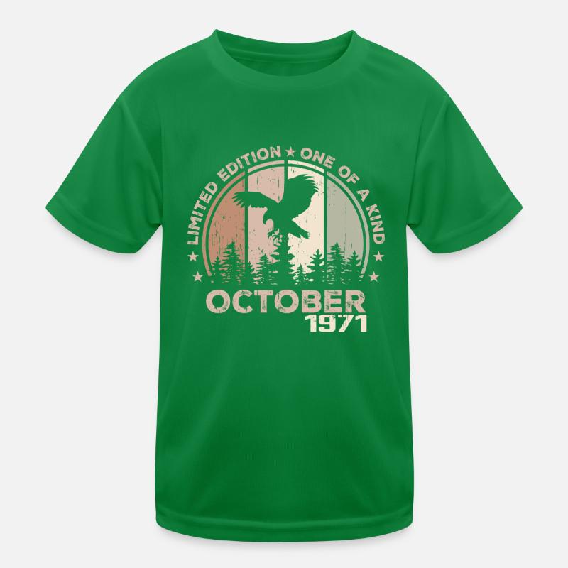 Incomparable since October 1971 53 Anniversary Kids Functional T-Shirt
