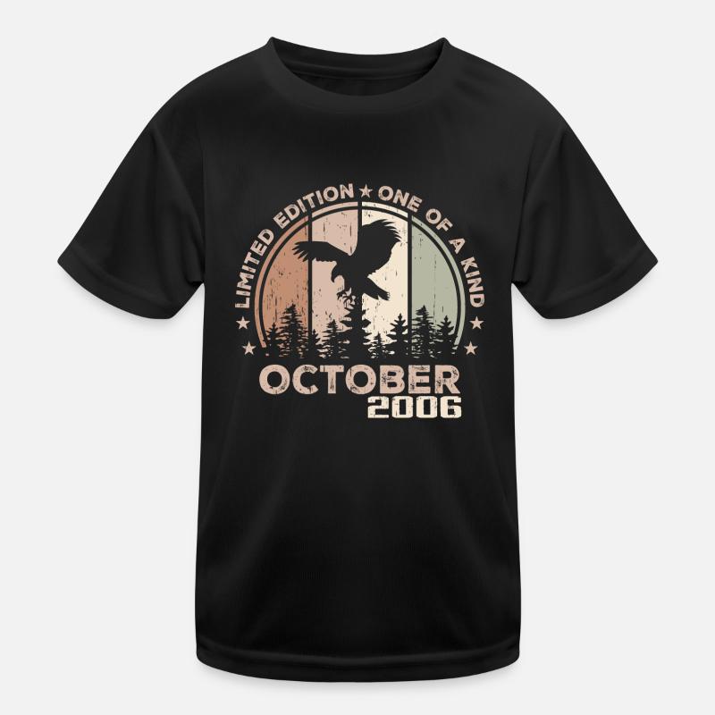 Incomparable since October 2006 18 Anniversary - Kids Functional T-Shirt - black