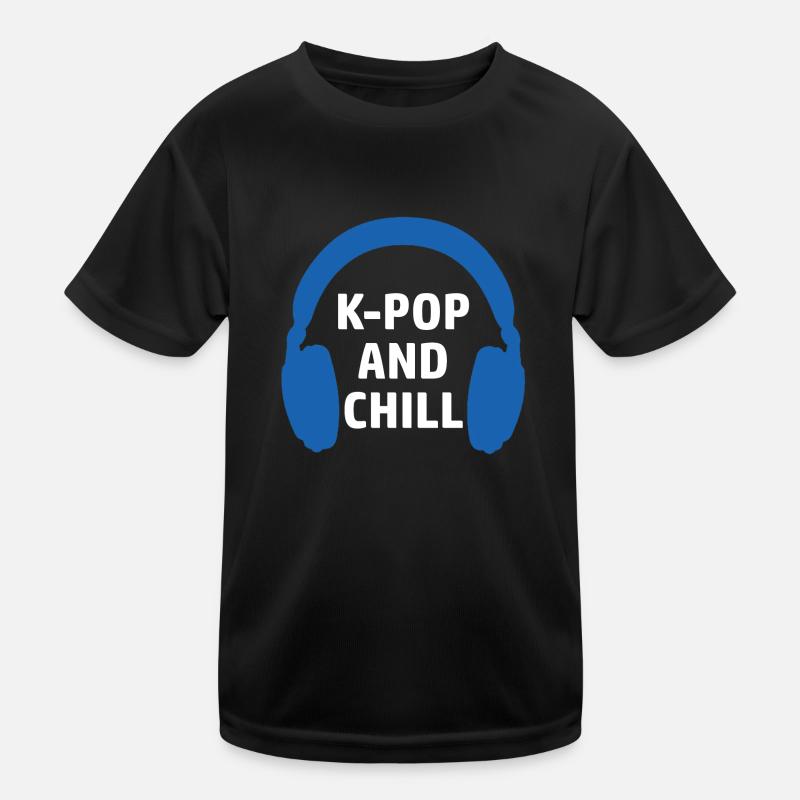 K-Pop and chill Saranghae Korean Pop Music Kids Functional T-Shirt