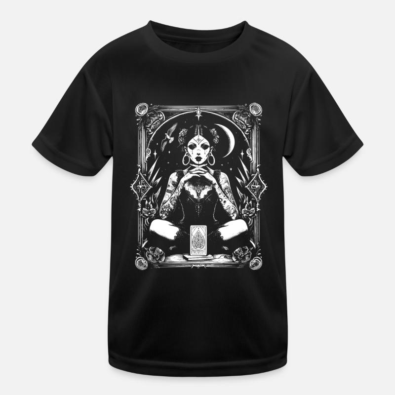 Victorian Tarot Chart Kids Functional T-Shirt