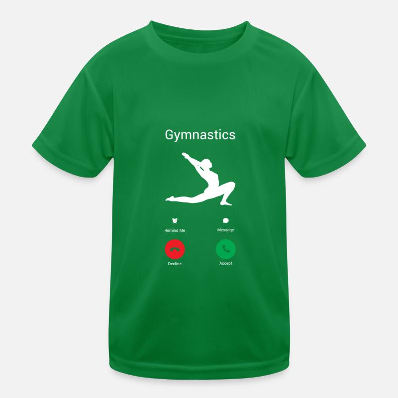 Gymnastik ruft! Kinder Funktions-T-Shirt