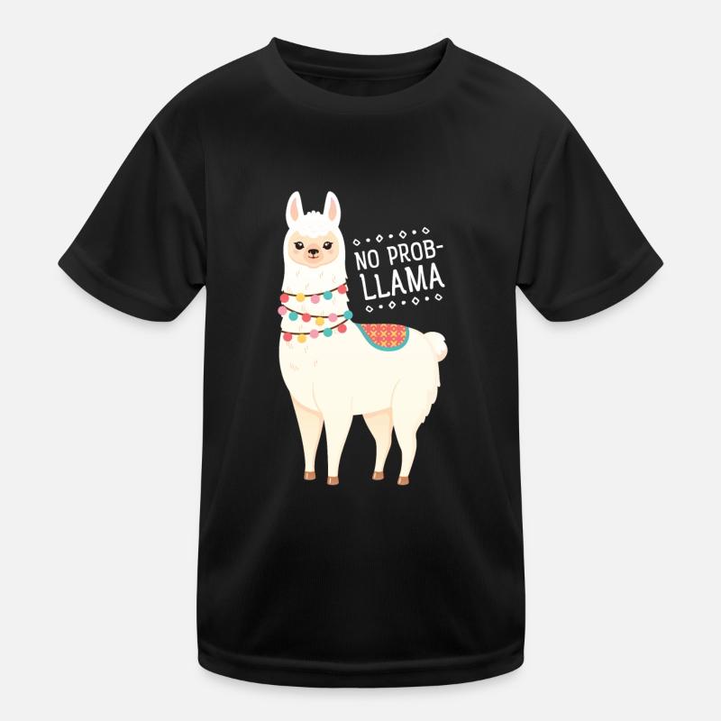 No Prob- Lllama Kinder Funktions-T-Shirt