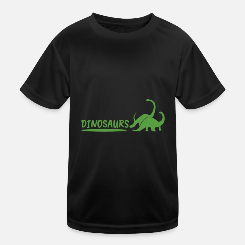 Dinosaurs in green Kids Functional T-Shirt
