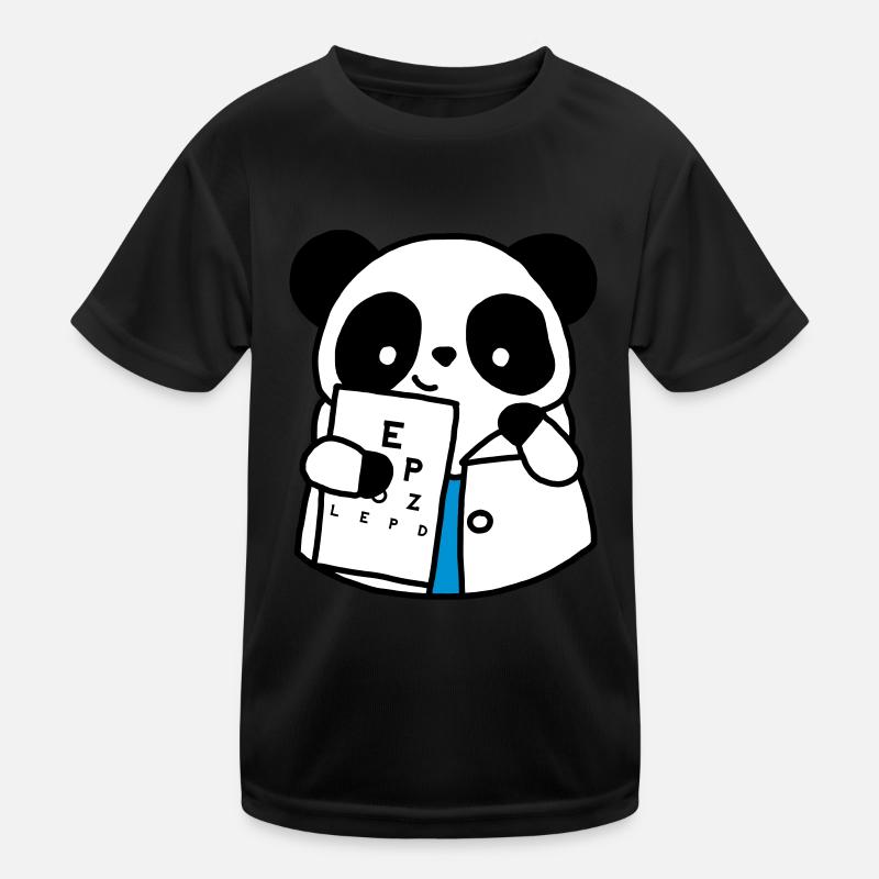 Ophthalmologist Optical Panda Kids Functional T-Shirt