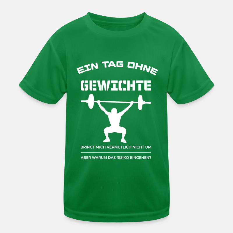 Ein Tag Ohne Krafttraining - warum? Kinder Funktions-T-Shirt