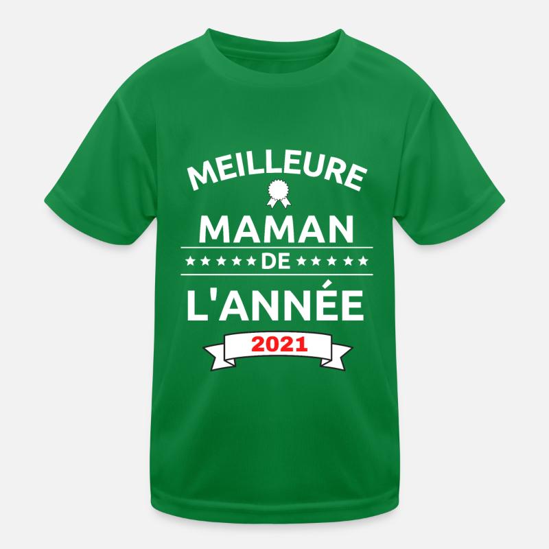 Meilleure maman de l'année 2021 T-shirt sport Enfant