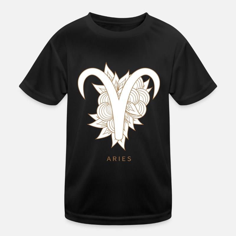 Aries Widder Sternzeichen Astrology Kinder Funktions-T-Shirt