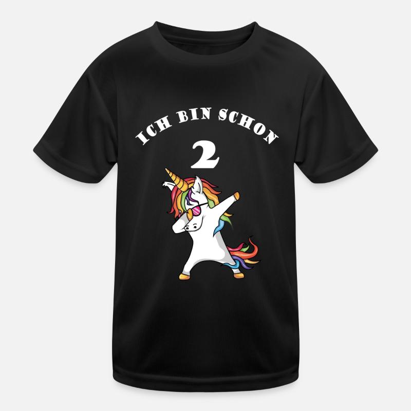 Ich bin schon 2 Jahre, Einhorn Kinder Funktions-T-Shirt