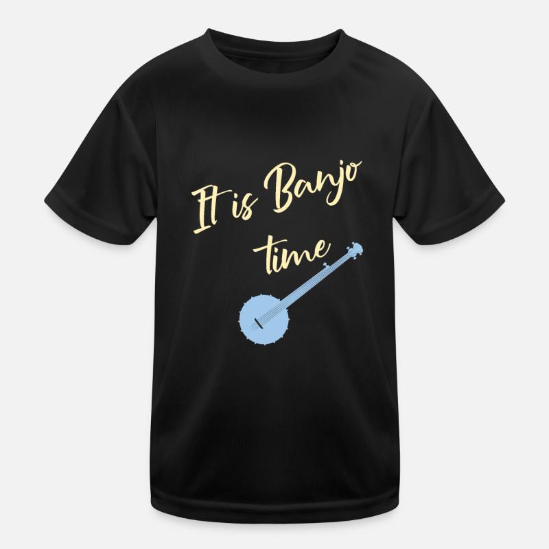 Banjo Vintage Bluegrass Music Player Gift Kids Functional T-Shirt
