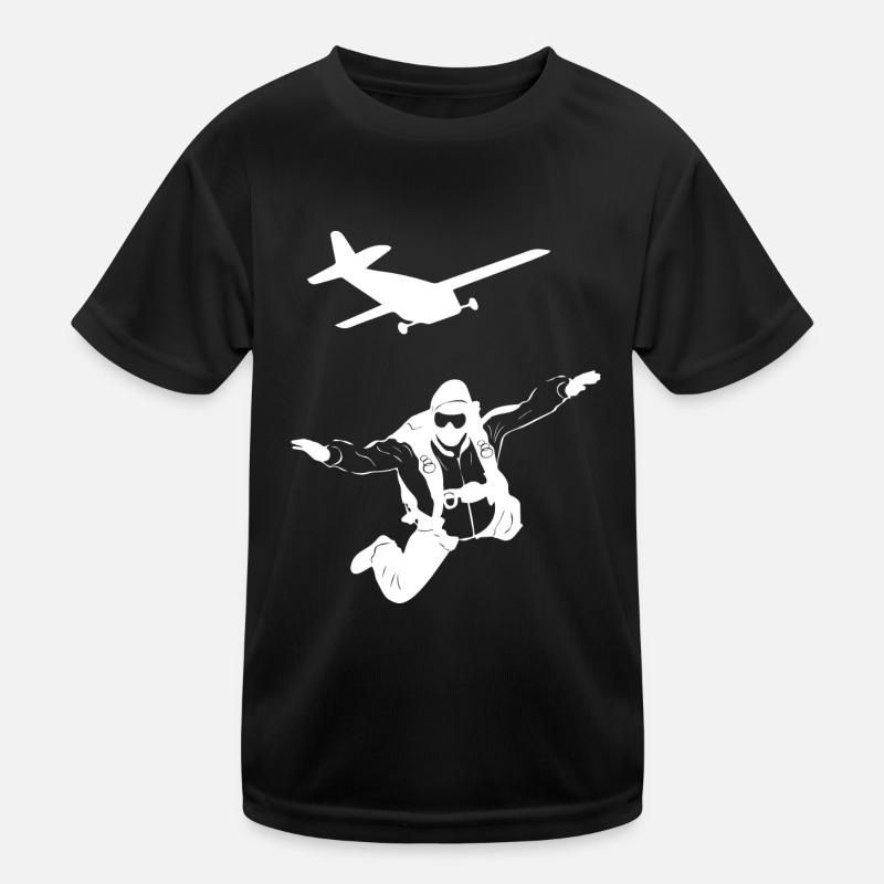 glider parachute drone Kinder Funktions-T-Shirt